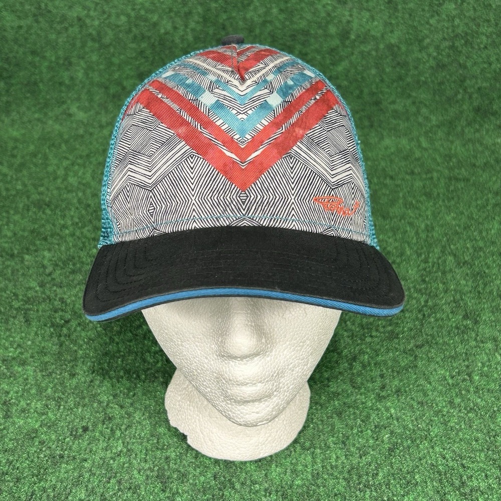 prAna La Viva‎ Snapback Trucker Hat Multicolor Mesh Back Adjustable Cap